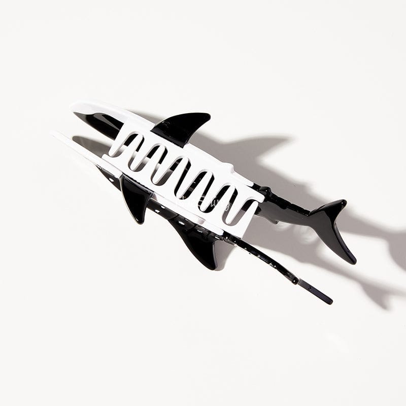 Jumbo Black Whale Shark Hair Claw Clips丨NueShiny - Fhunks