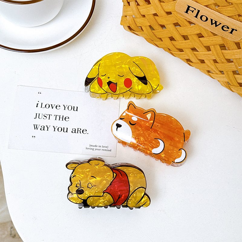 Medium Winnie the Pooh Hair Claw丨Lemonschunks