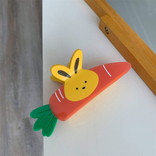 Large Rabbit Loves Carrot Hair Claw丨Lemonschunks