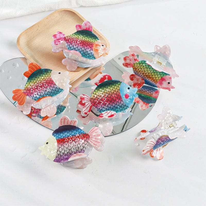 Medium Colorful Goldfish Hair Claw丨Lemonschunks