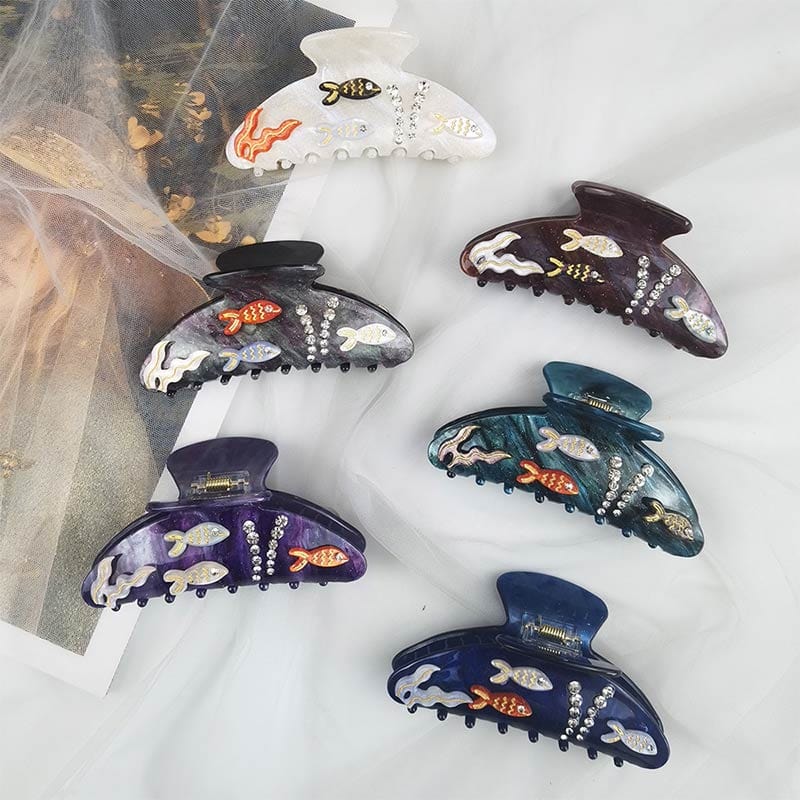 Large Sky Blue Fish Tank Hair Claw丨Lemonschunks