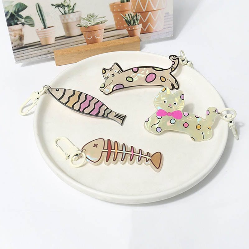 Fishbone Keychain