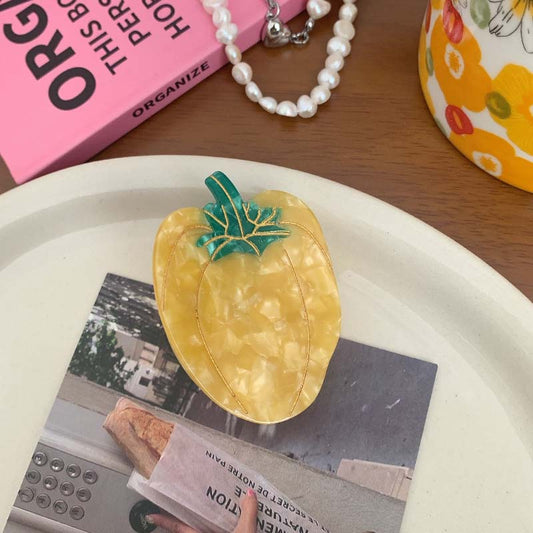 Small Yellow Bell Pepper Hair Claw
