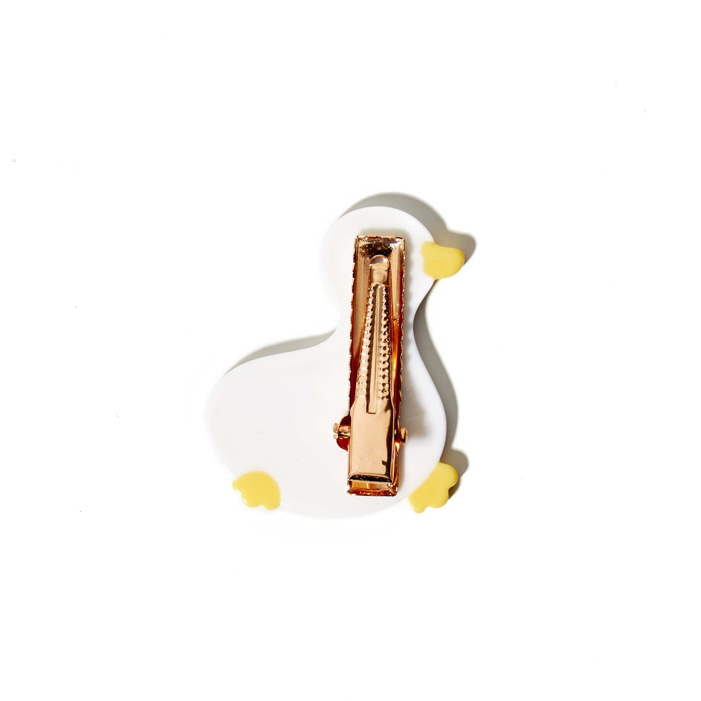 Small White Duck Side Clip