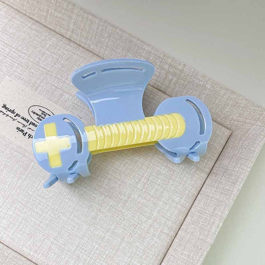 Jumbo Rice Pink Wheel Hair Claw