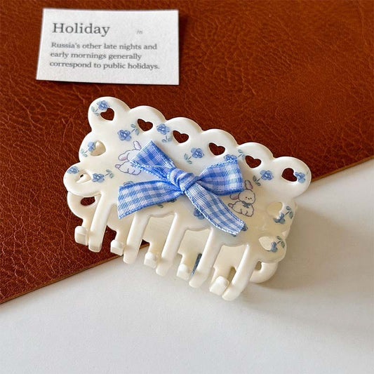 Medium Blue Square Grabber Hair Claw