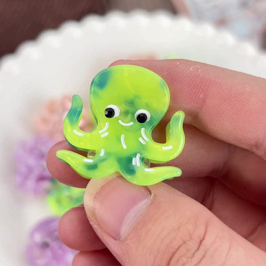 Mini Green Octopus Hair Claw | Lemonschunks