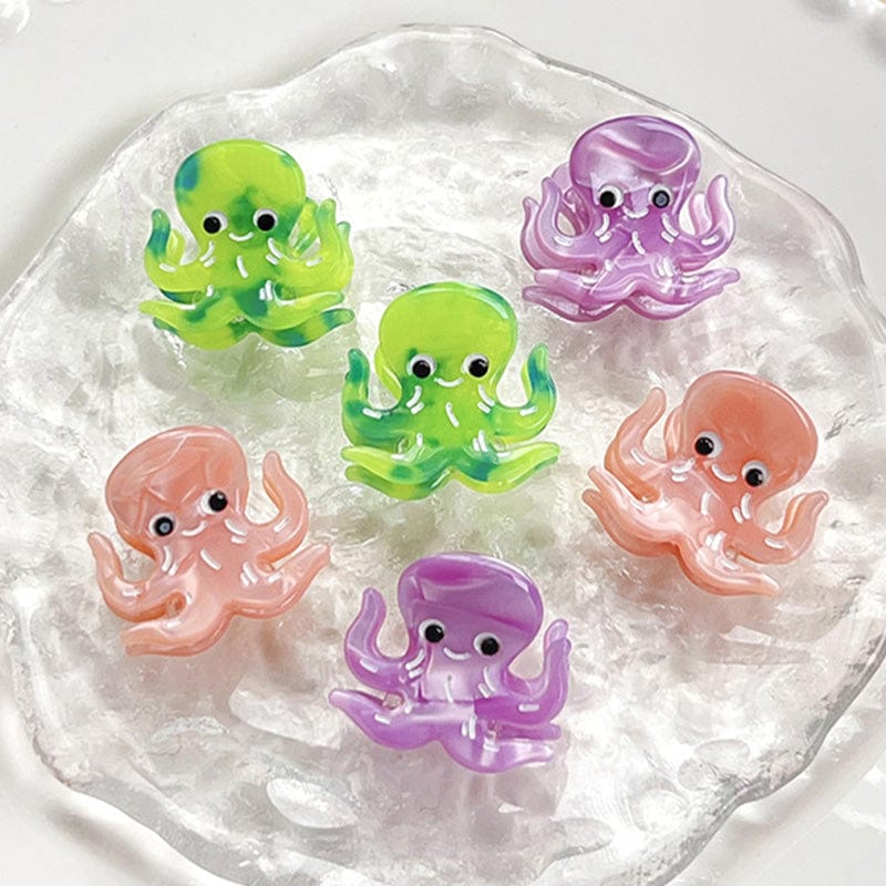 Mini Green Octopus Hair Claw | Lemonschunks