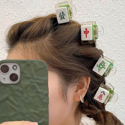 Mahjong Series-Mini 80,000-round Hair Claw