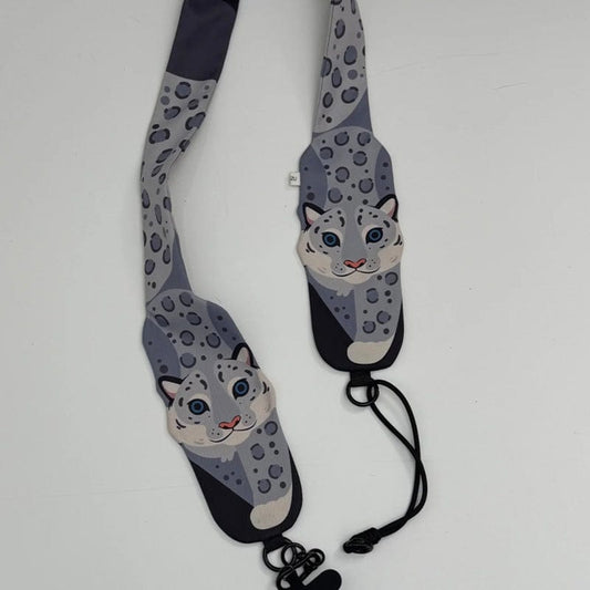 Snow Leopard Crossbody Phone Strap | Lemonschunks