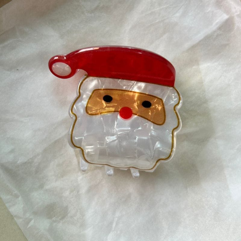 Small Santa Claus Hair Claw