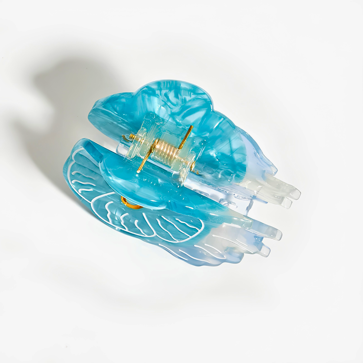 Small Blue Moon Jellyfish Hair Claw