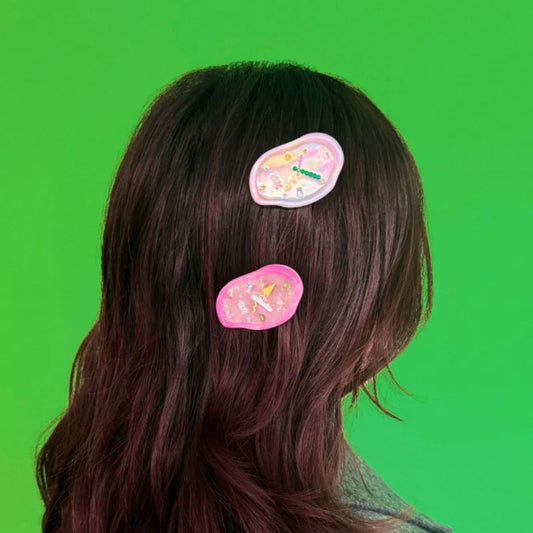 Small Clock Hair Clip