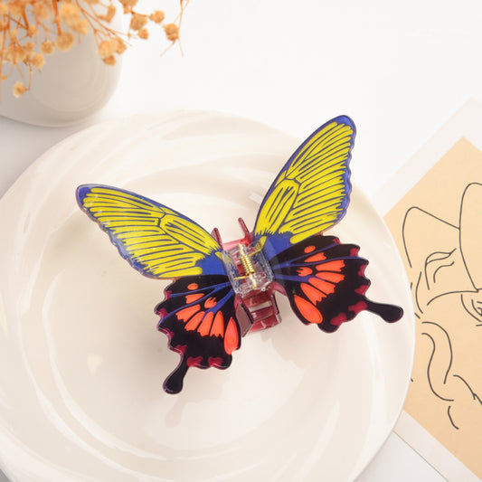 Small Yellow Butterfly Hair Claw