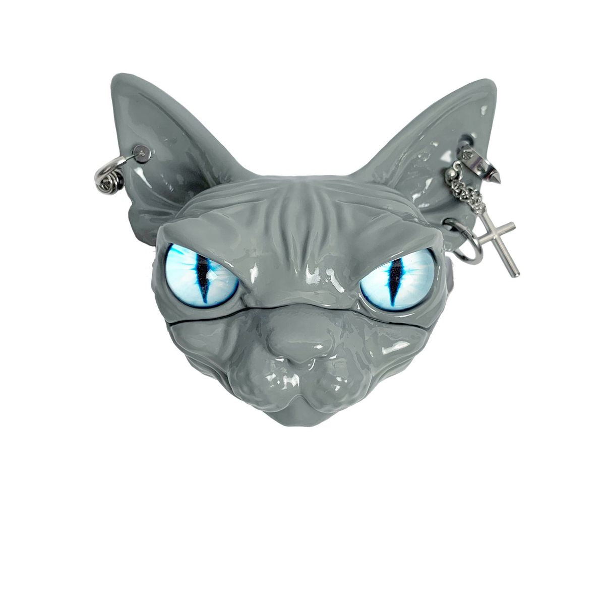 Sphynx Hairless Cat AirPods Case, Handmade Resin Cat AirPods Protective Cover