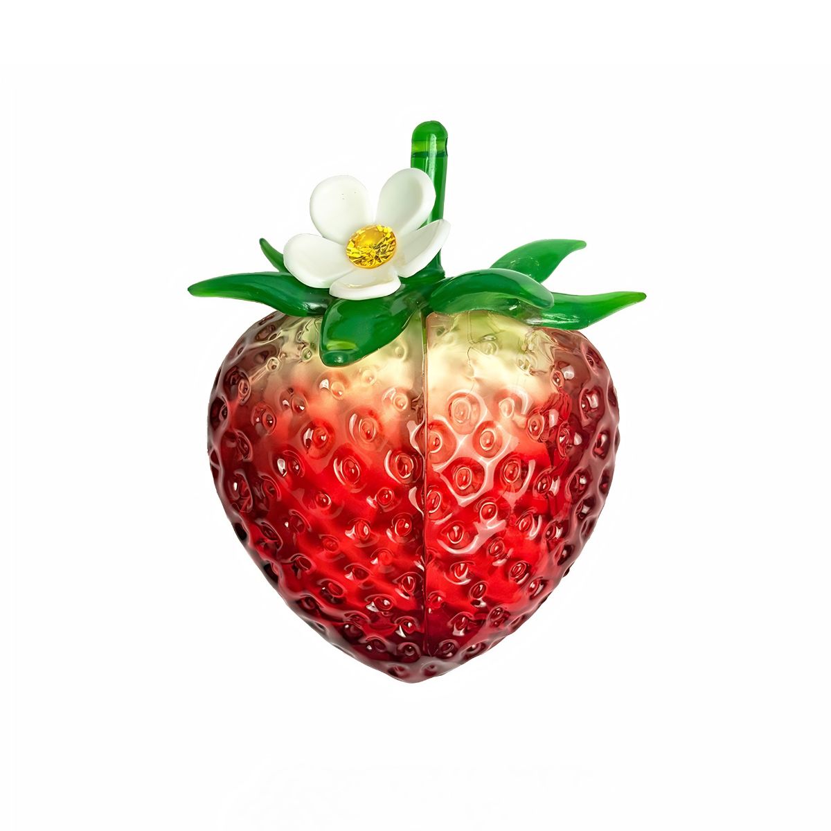 Transparent Strawberry AirPods Case Cover