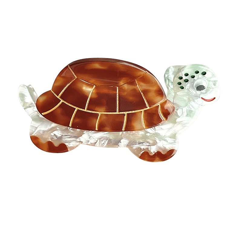 Medium Amber Turtle Hair Claw