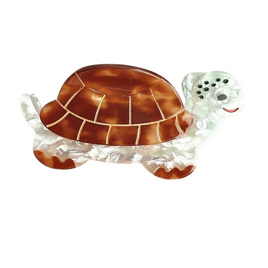 Medium Amber Turtle Hair Claw