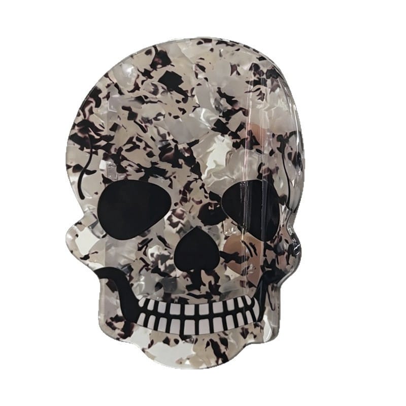 Medium Marble Skull Hair Claw Lemonschunks