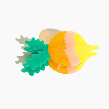 Yellow Radish Hair Claw