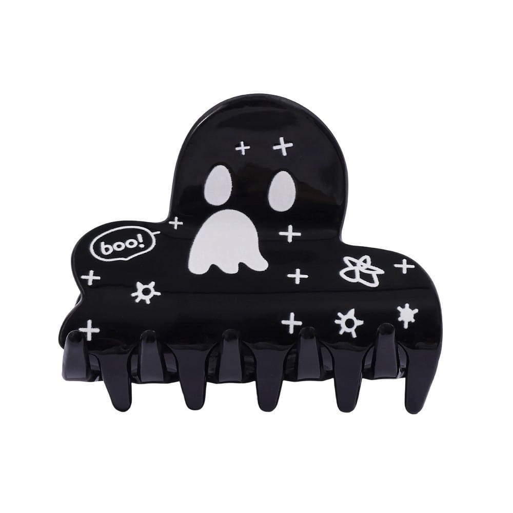 Small Black Cosmic Boo Hair Claw Lemonschunks