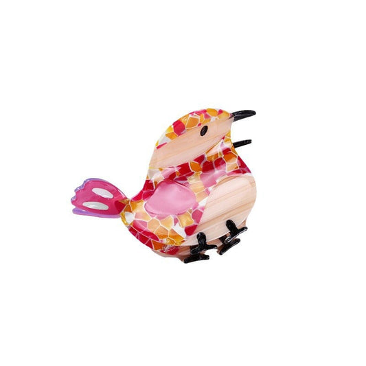 Medium Pink Bird Hair Claw
