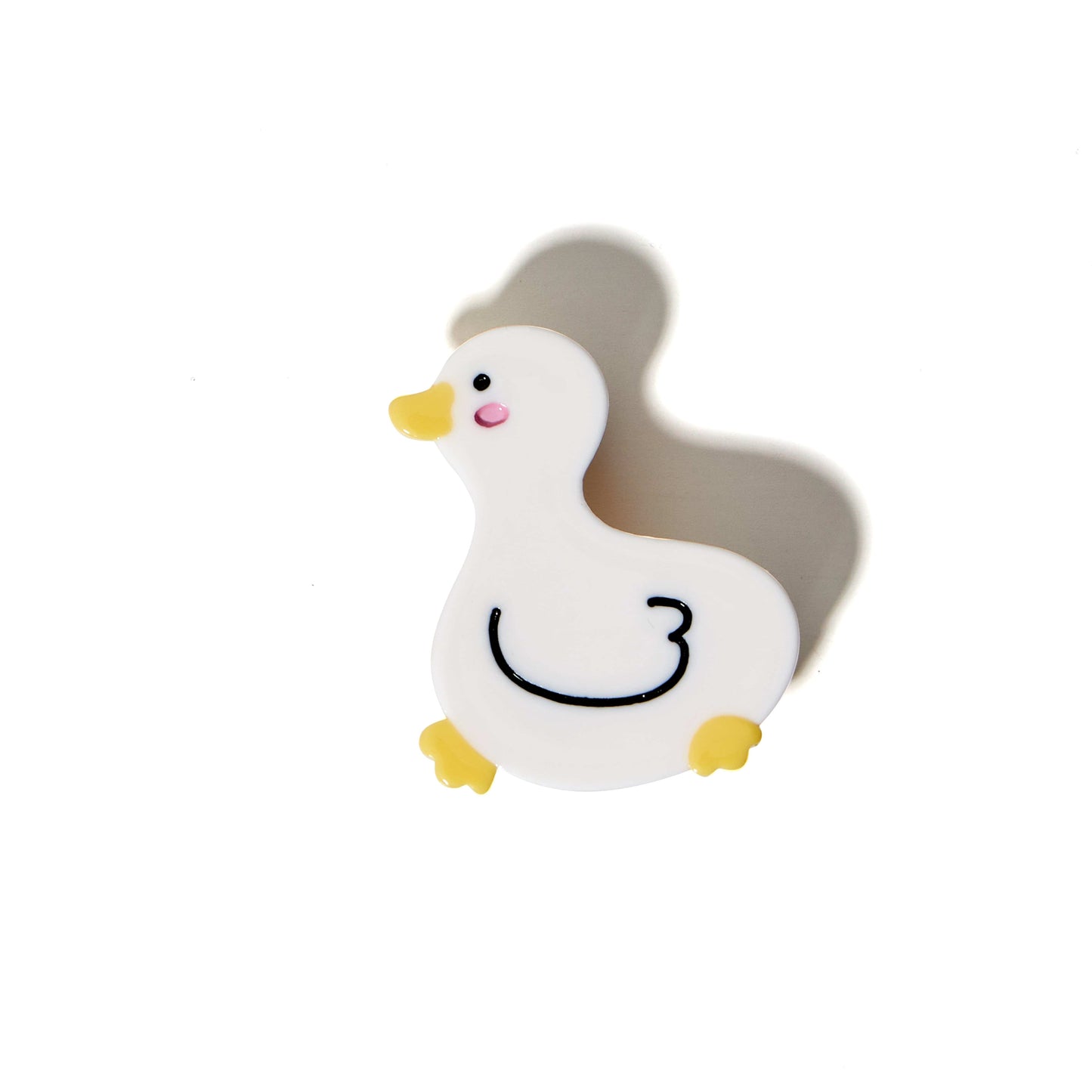 Small  White Duck Side Clip