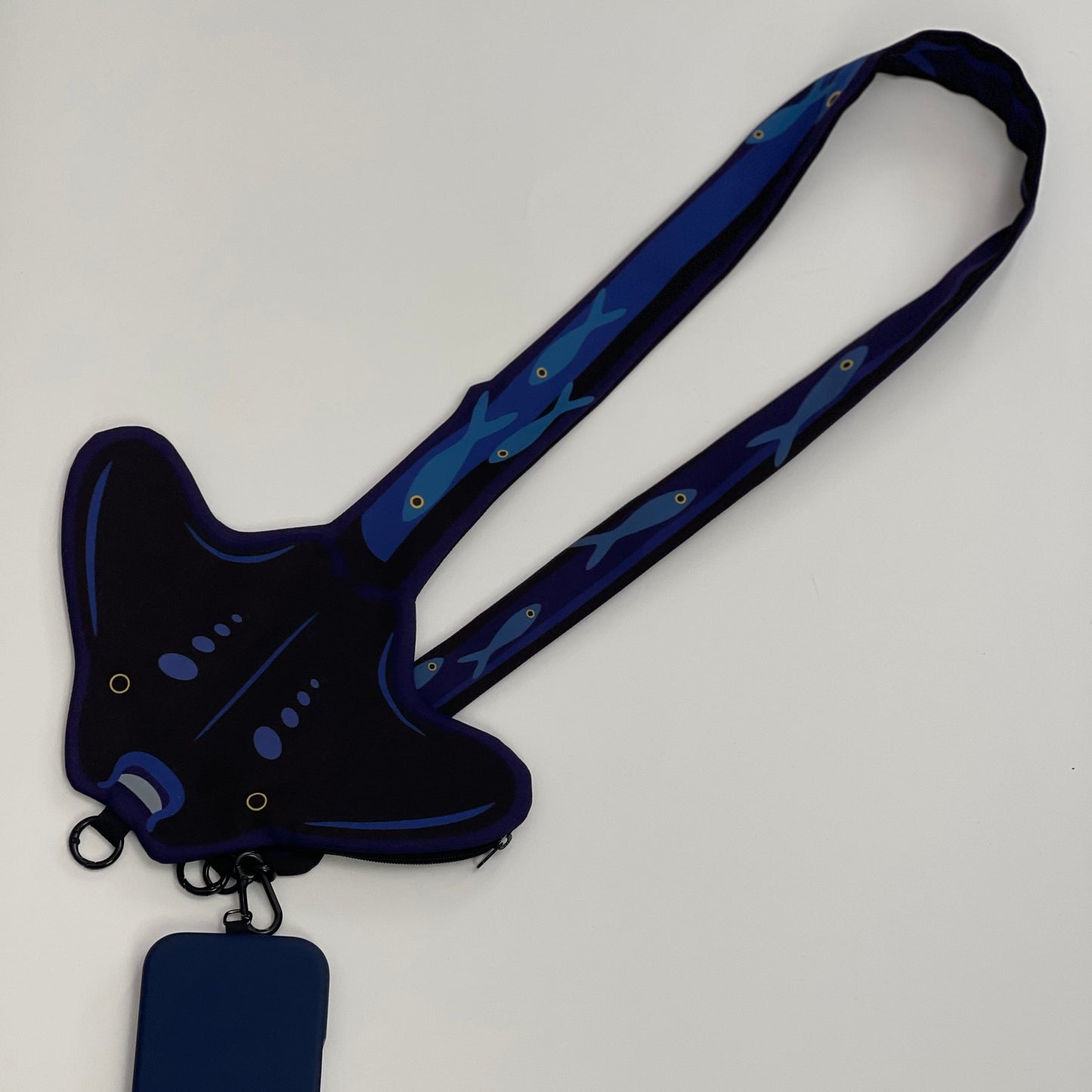 Dual Side Stingray Crossbody Strap & Card Holder