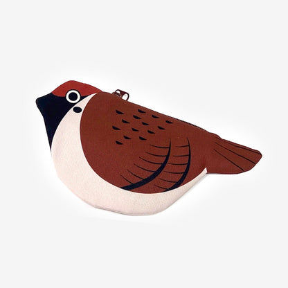 Sparrow Zipper Coin Purse