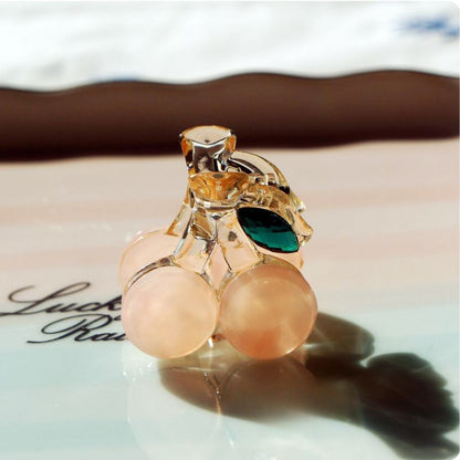 Mini Cherry Hair Claw Clip-White丨Lemonschunks