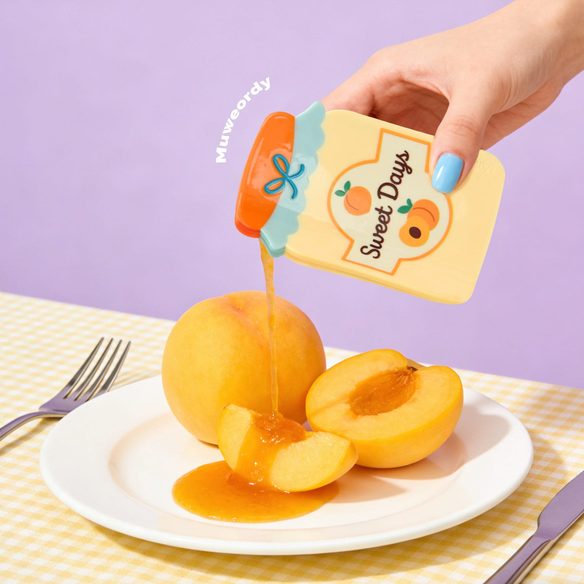 Medium Peachy Days Hair Claw Lemonschunks