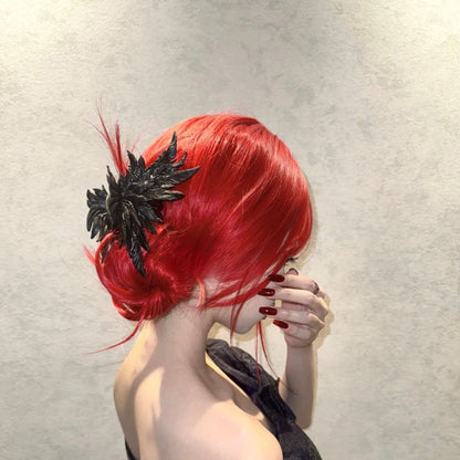 Matte Black Wing Hair Claw Clip