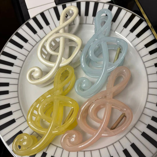 Jumbo Treble Clef Hair Claw