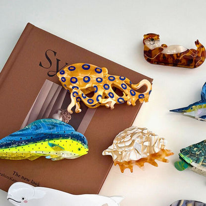 Blue-Ringed Octopus Hair Claw Clip | Lemonschunks