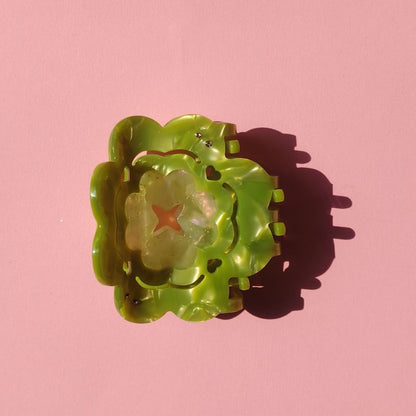 Green Four-Leaf Clover Hair Claw Clip丨Lemonschunks