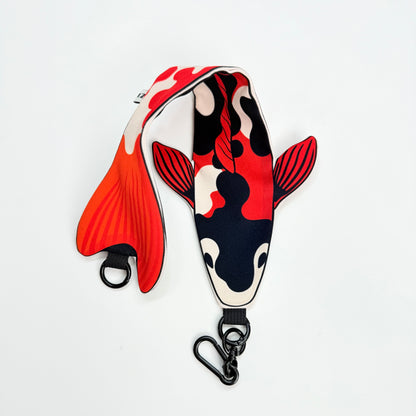 Lotus Koi Crossbody Strap -Mini Goldfish Pouch