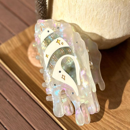 Green Flowing Star Conch Hair Claw Clip丨Lemonschunks