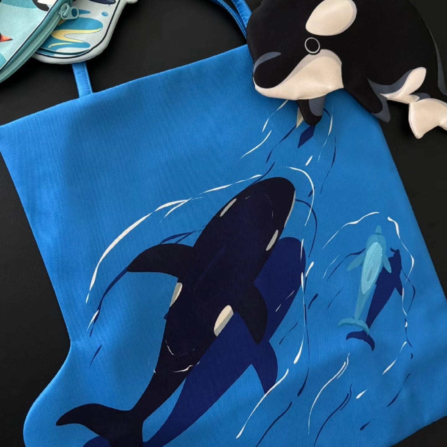 Dual-Sided Orca vs Seal Shoulder Bag