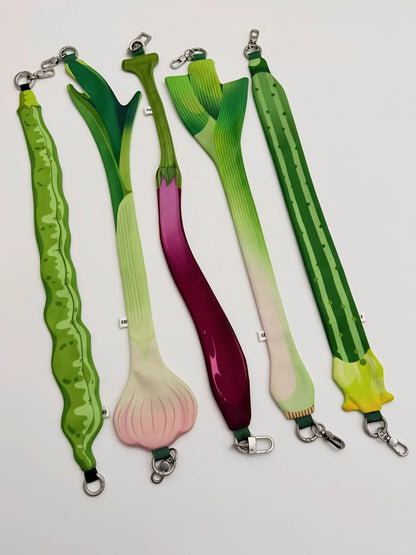Vegetable Eggplant Cucumber Scallion Garlic Wrist Strap