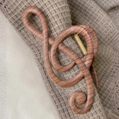 Jumbo Treble Clef Hair Claw