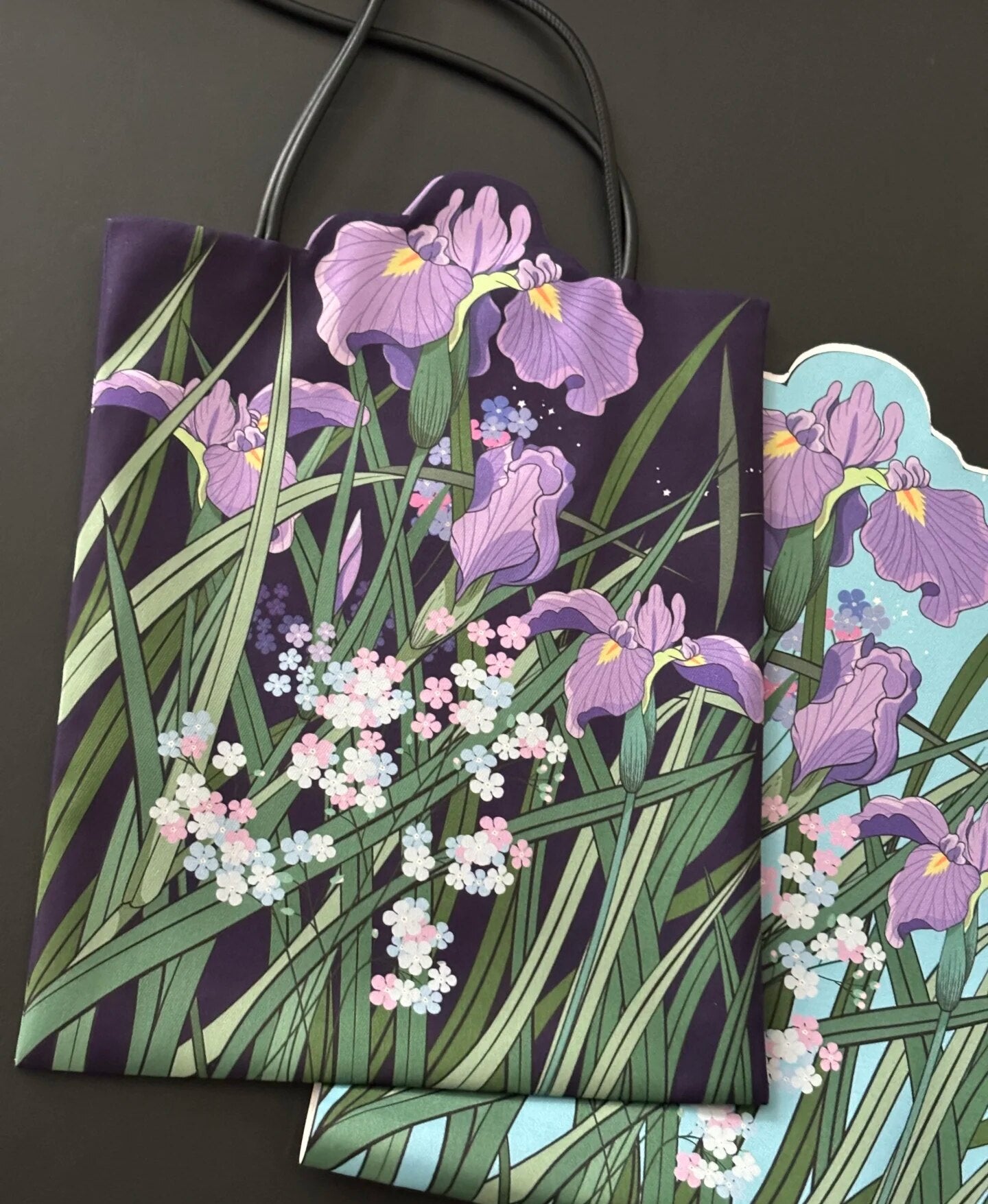 Illustrated Botanical Iris Tulip Caladium Leaf Begonia Lotus Swan Calla Lily Daffodil Tote Bag