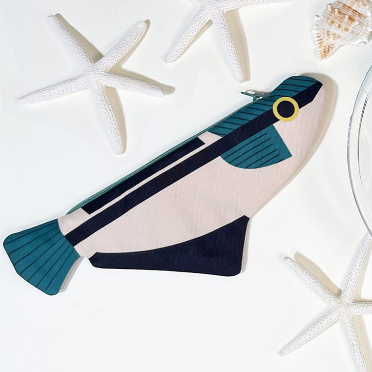 Flying Fox Fish Zip Pouch