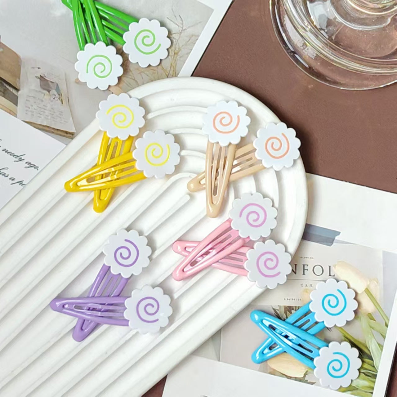 Narutomaki Side Hair Clips (2-Pack)