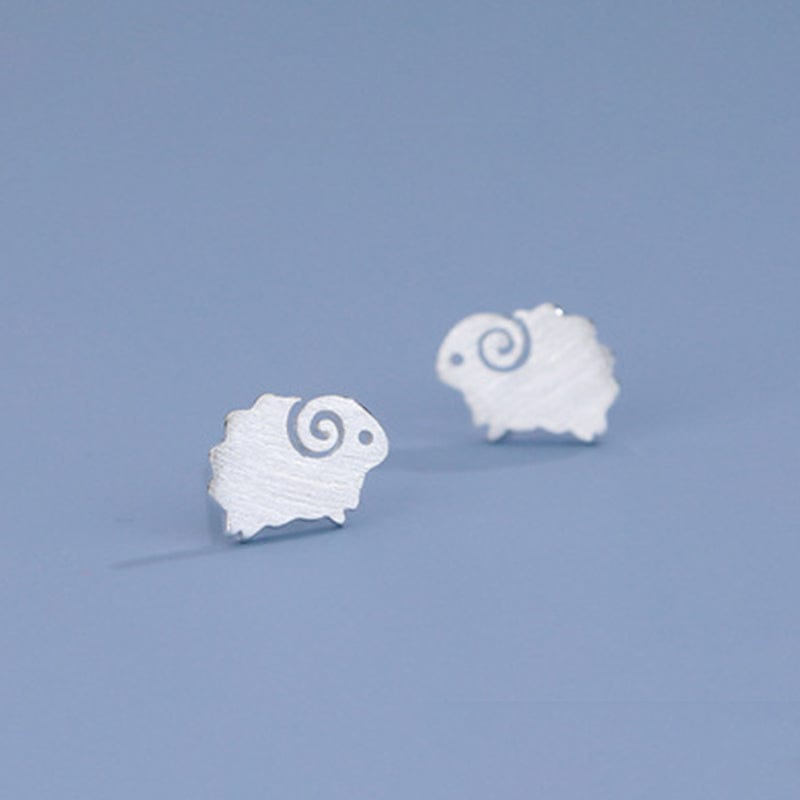 Sterling Silver Sheep Earrings丨Lemonschunks