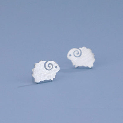 Sterling Silver Sheep Earrings丨Lemonschunks