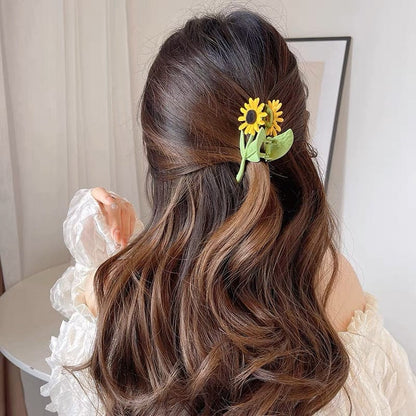 Zippy Sunflower Hair Claw