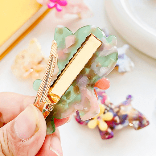 Mixed Color Puppy Dog Bangs All-Match Hair Clip