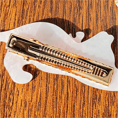 Caline Blue Cat Acetate Hair Clip Duckbill Clip