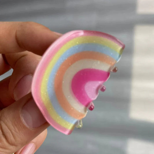 Small Rainbow Hair Claw丨Lemonschunks