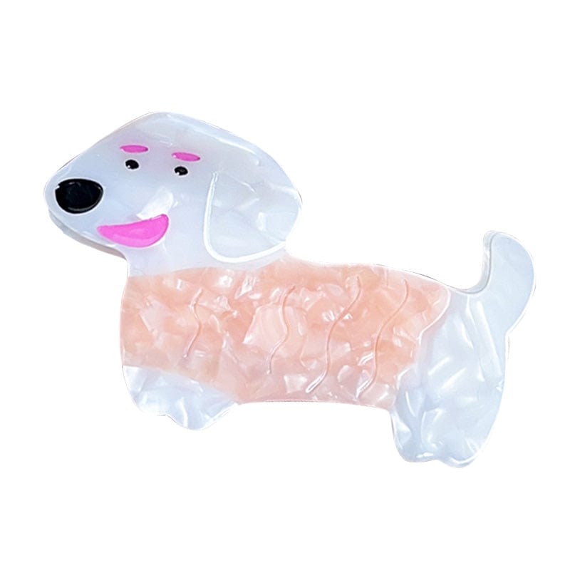 Medium  Champagne Puppy Hair Claw